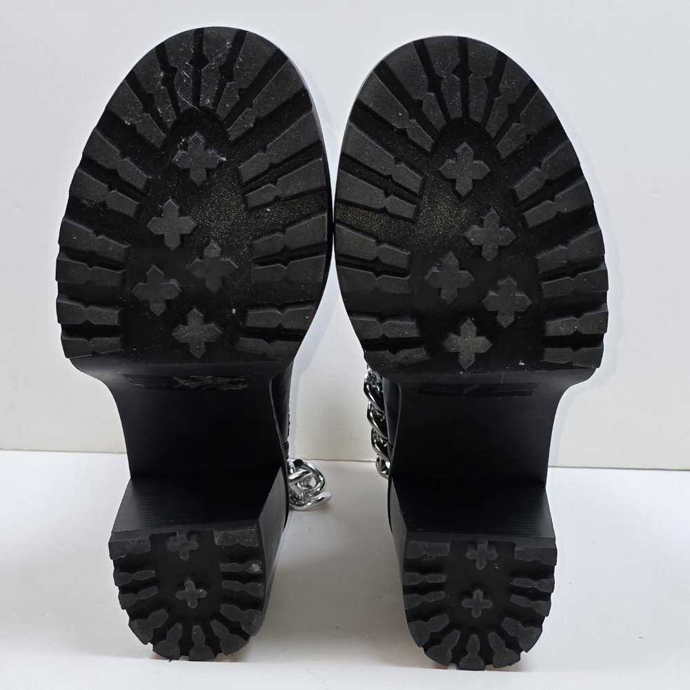 Madden Girl Chunky Platform Ankle Boots Chain Detail Lug Sole Size 9 Punk Goth - Picture 13 of 14